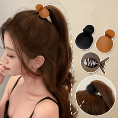 Frosted High Ponytail Hair Clip Makeup Hairpin Accessory