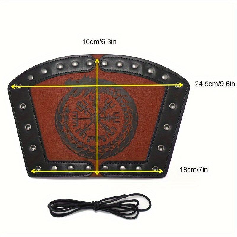 2pcs Punk Style Wristbands Medieval PU Leather Clothing Protectors