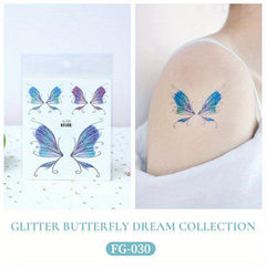 Glitter Butterfly Tattoo Stickers Arm Face Party Prom Decorations