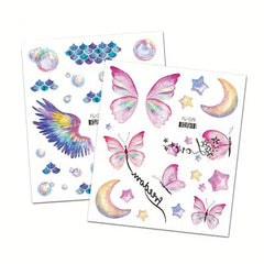 Glitter Butterfly Tattoo Stickers Arm Face Party Prom Decorations