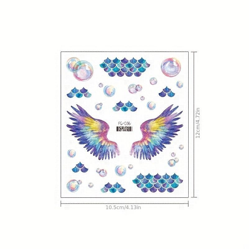 Glitter Butterfly Tattoo Stickers Arm Face Party Prom Decorations