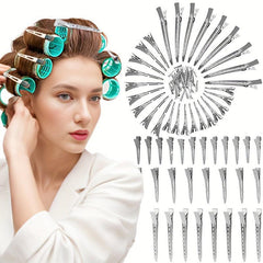 10pcs Metal Hair Clips Styling Split Clips Silver Long Hair DIY Tools