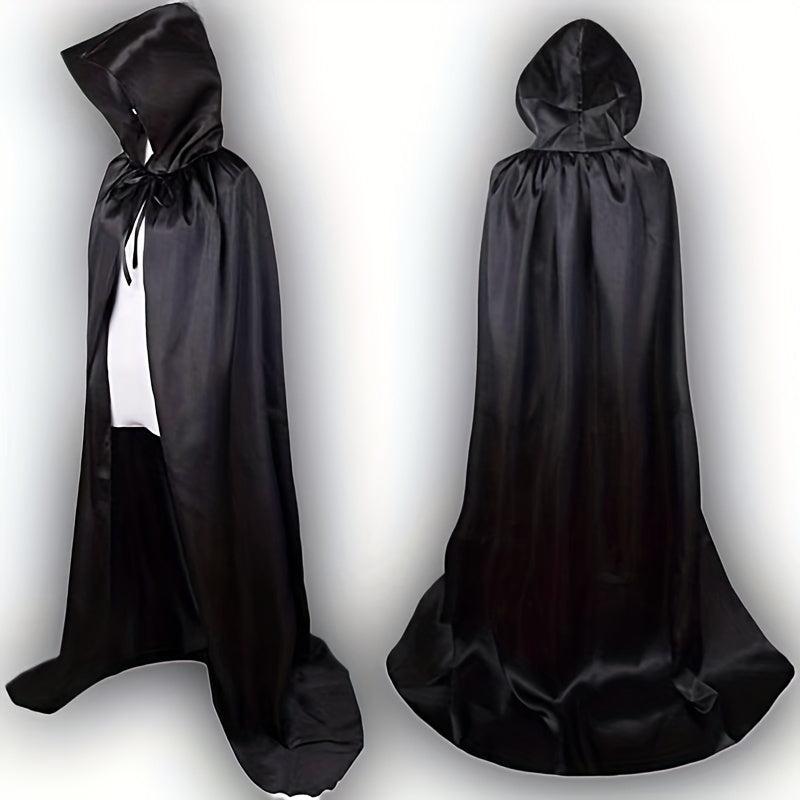 Colored Satin Cloth Halloween Cosplay Cloak for Party Dressing