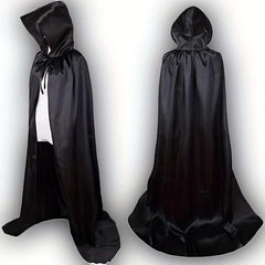 Colored Satin Cloth Halloween Cosplay Cloak for Party Dressing
