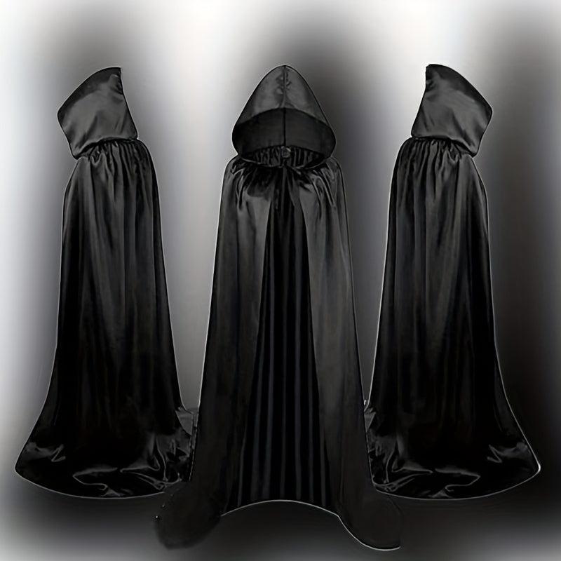 Colored Satin Cloth Halloween Cosplay Cloak for Party Dressing