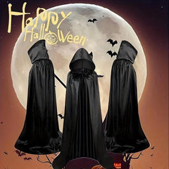 Colored Satin Cloth Halloween Cosplay Cloak for Party Dressing