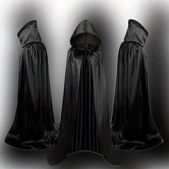 Colored Satin Cloth Halloween Cosplay Cloak for Party Dressing