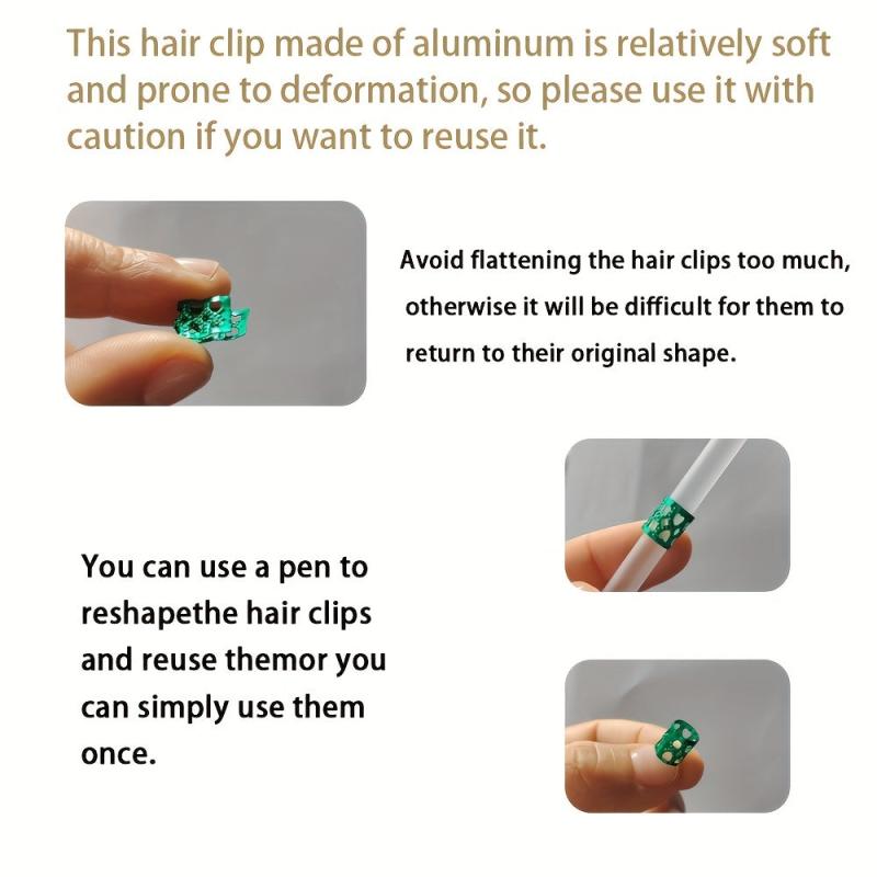 50pcs Hair Braid Rings Gold & Silver Metal Hair Cuffs