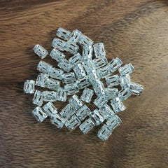 50pcs Hair Braid Rings Gold & Silver Metal Hair Cuffs
