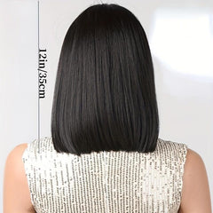 Short Rose Mesh Wig Wave With Bang Synthetic Fiber Woven Wig