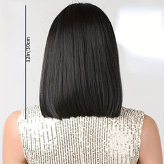Short Rose Mesh Wig Wave With Bang Synthetic Fiber Woven Wig