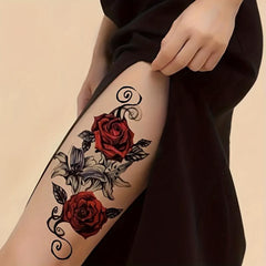 Rose Patterned Tattoo Stickers Waterproof Long Lasting