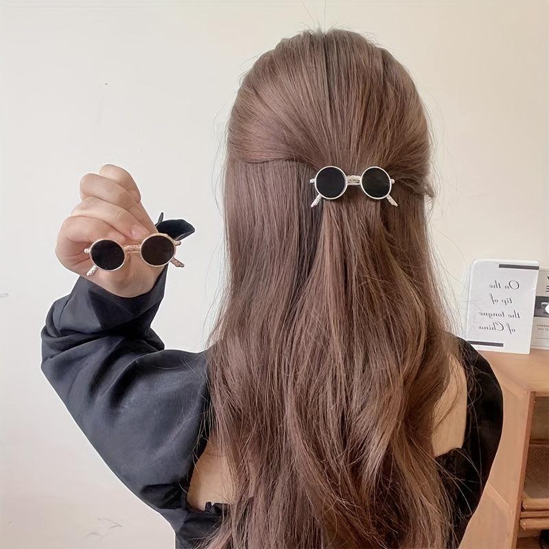 Cartoon Sunglasses Hair Clip for Women and Girls