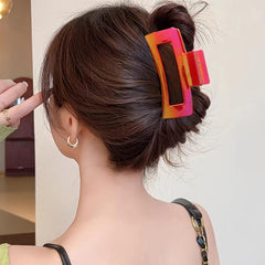 3PCS Red AB Hair Claw Clips Princess Style Hair Accessories Women Girls