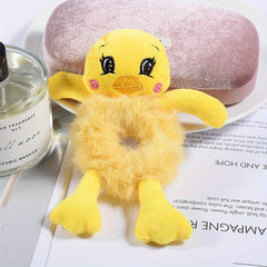 Plush Animal Hair Tie Hair Bands Ponytail Holders for Party