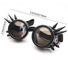 Men's Halloween Vintage Punk Steam Glasses Ghost Cosplay Prop