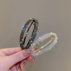 Oval Rhinestone Hair Clips Bridal Hair Accessories Women Girls