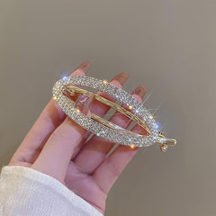Oval Rhinestone Hair Clips Bridal Hair Accessories Women Girls