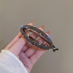Oval Rhinestone Hair Clips Bridal Hair Accessories Women Girls