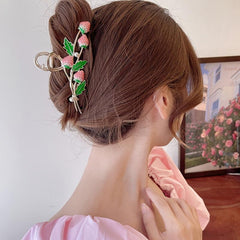 Girl's Strawberry Hair Claw Metal Hair Clip Ponytail Large Hair Claw