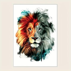 1pc Lion Head Tattoo Sticker Waterproof Simulation Tattoo