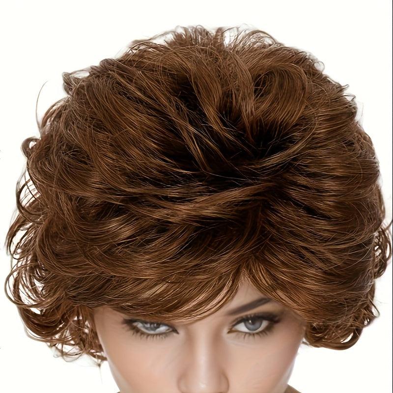 Short Wavy Layered Wig for Women Daily & Role Playing Heat Resistant Fiber