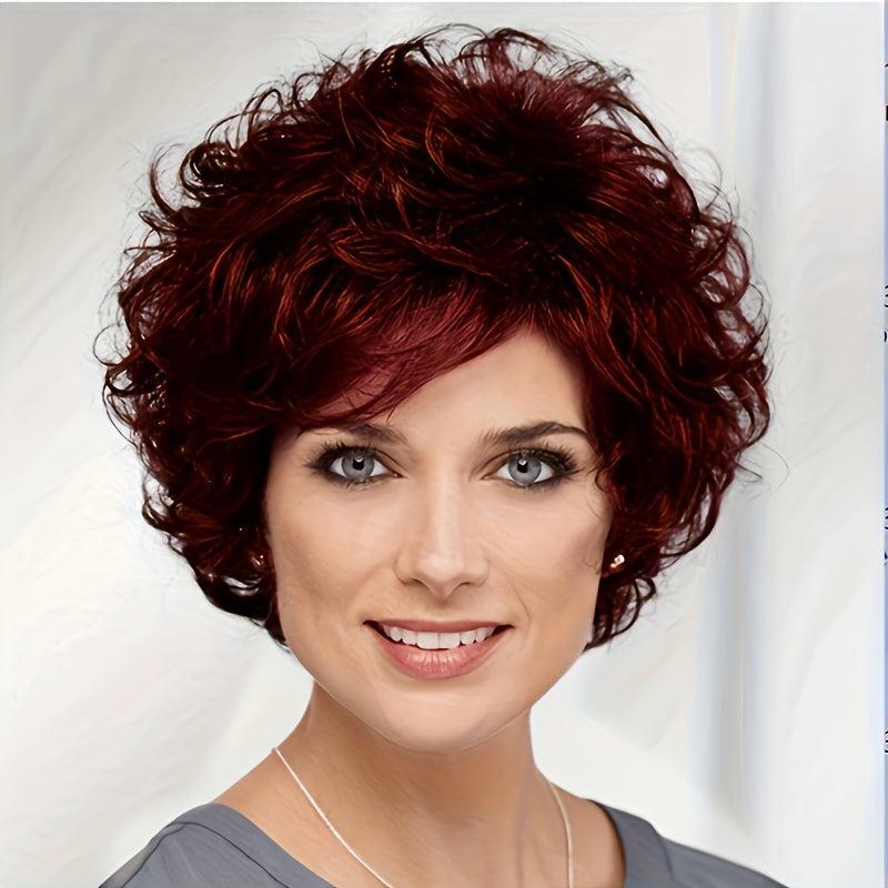 Short Wavy Layered Wig for Women Daily & Role Playing Heat Resistant Fiber