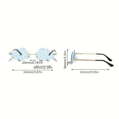 Cloud Lens Stainless Steel Frame Men's Casual Glasses
