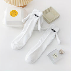 Creative Hand In Hand Couple Socks 3D Magnetic Holding Hands Socks