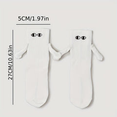 Creative Hand In Hand Couple Socks 3D Magnetic Holding Hands Socks