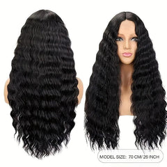 Long Curly Synthetic Wig Heat Resistant for Daily Use Party