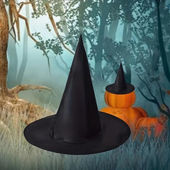 1pc Halloween Hat Polyester Tarf Witch Hat Witch Hat Make up Costume Props