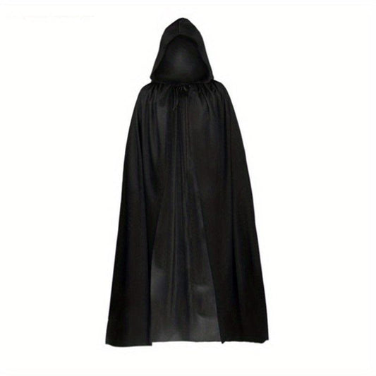 2Pcs Long Witch Hooded Cloak for Halloween Costumes Masquerade Parties