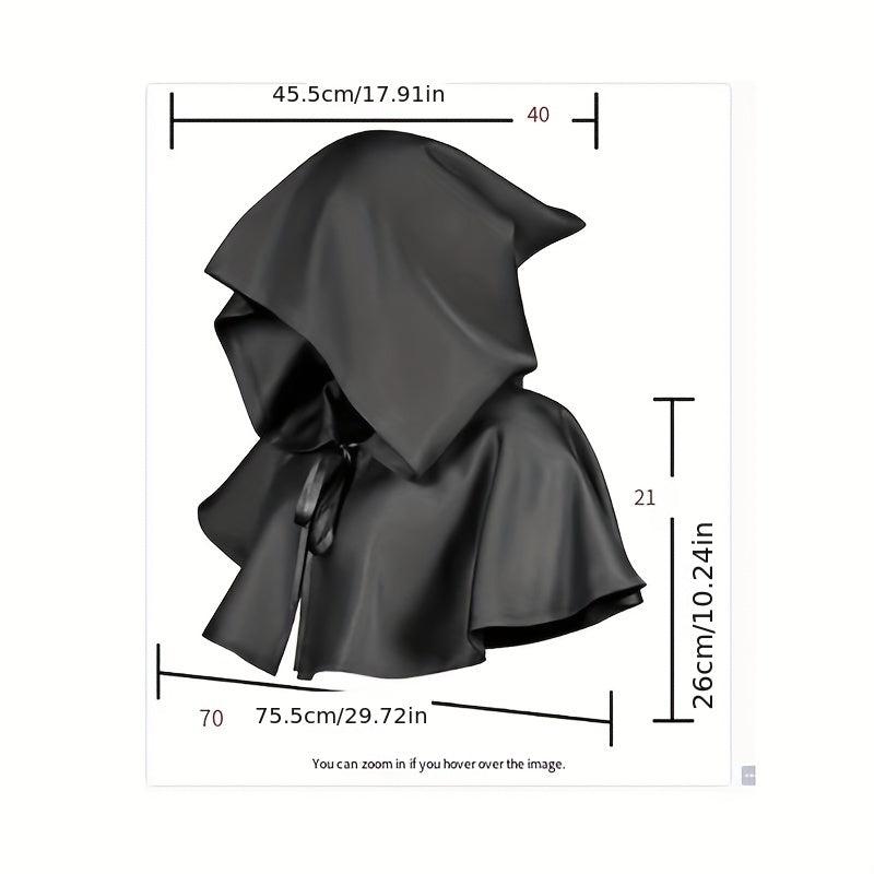 Halloween Death Cape Medieval Hooded Cape Adult Size