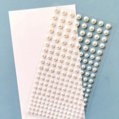160pcs Self Adhesive Faux Pearl Stickers for Hair & Face