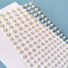 160pcs Self Adhesive Faux Pearl Stickers for Hair & Face
