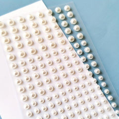 160pcs Self Adhesive Faux Pearl Stickers for Hair & Face
