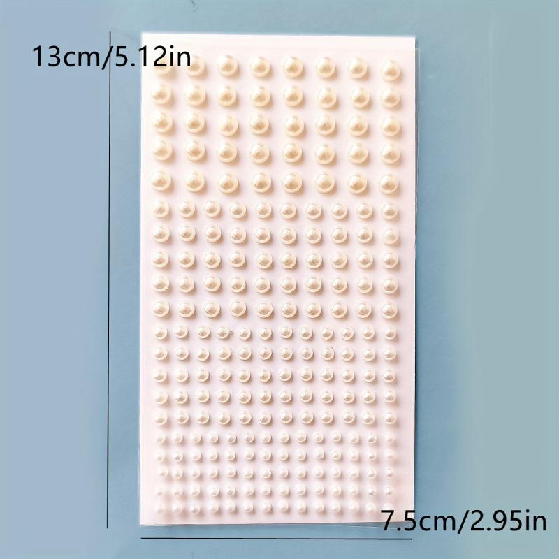 160pcs Self Adhesive Faux Pearl Stickers for Hair & Face