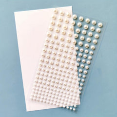 160pcs Self Adhesive Faux Pearl Stickers for Hair & Face