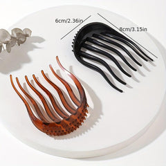 Ponytail Heightening Headwear Comb Decorative Hair Accessory