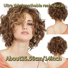 Women's Curly Short Fairy Wig for Party, Daily Use