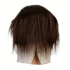 Men's Latex Christmas Mask Gray Face Head Cover Cosplay Dress Up Party Mask