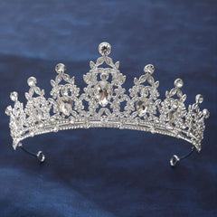 Alloy Inlaid Rhinestone Bridal Golden Hair Accessories Crown