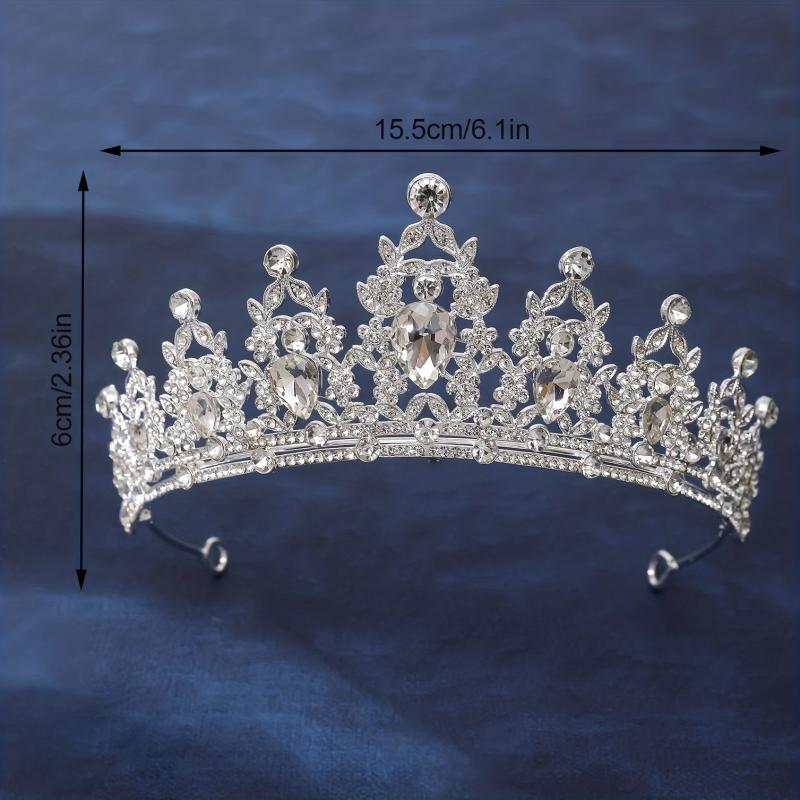Alloy Inlaid Rhinestone Bridal Golden Hair Accessories Crown