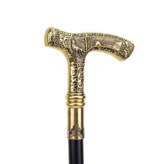 Wolf Handle Pattern Walking Stick Cosplay Cane Crosier
