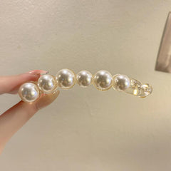 Faux Pearl Banana Clip Hair Accessory