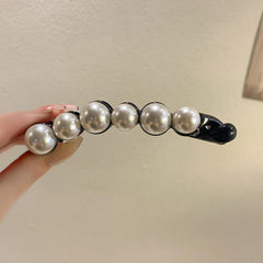 Faux Pearl Banana Clip Hair Accessory