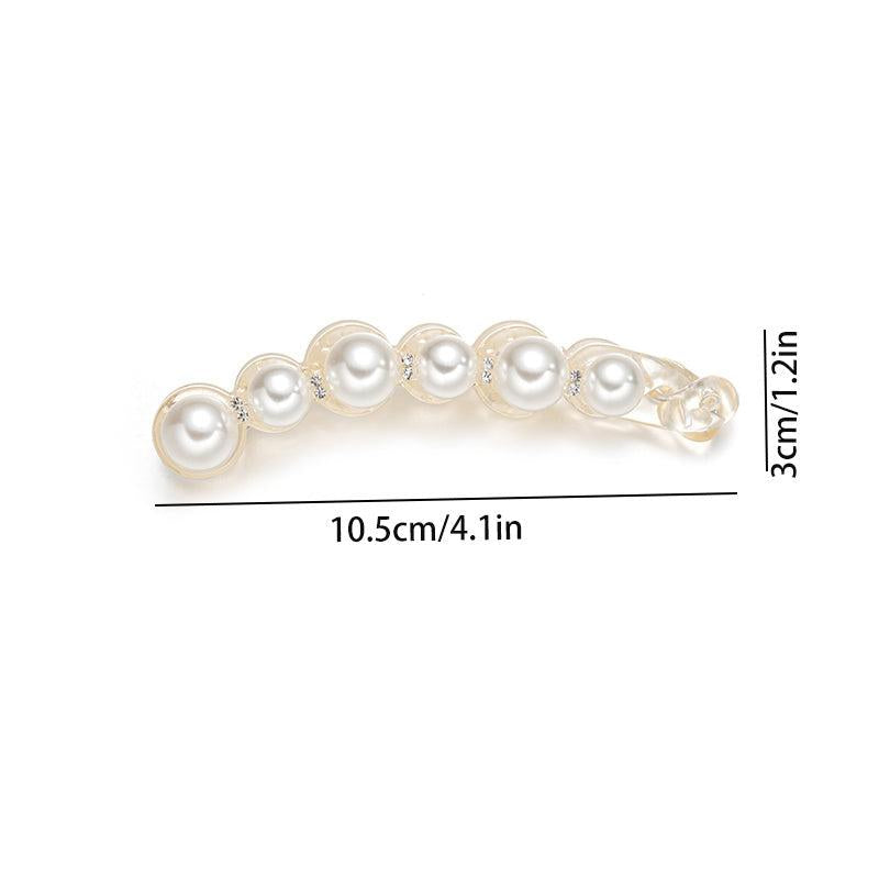 Faux Pearl Banana Clip Hair Accessory