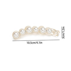 Faux Pearl Banana Clip Hair Accessory