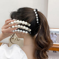 Faux Pearl Banana Clip Hair Accessory